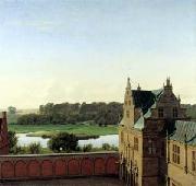 P.C. Skovgaard View from Frederiksborg Castle France oil painting artist